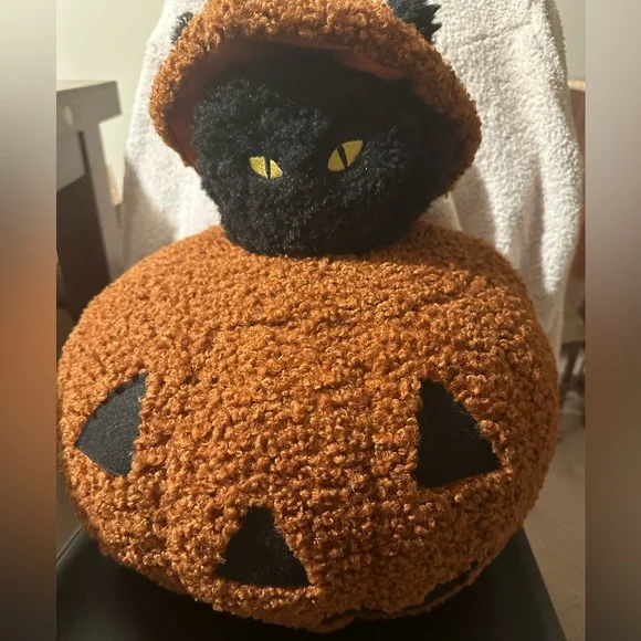 🐈⬛ NWT Peek A Boo Black Cat Pillow by Pottery Barn- Halloween - Picture 6 of 7